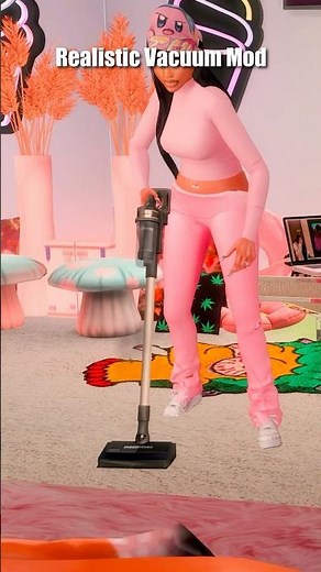 Functional Vacuum Cleaner❔ #shorts #sims4mods #sims4