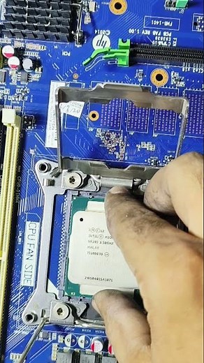 How to Fix Intel Xeon Processor E5-1650 V3 in LGA Socket.#computer #reels #shorts