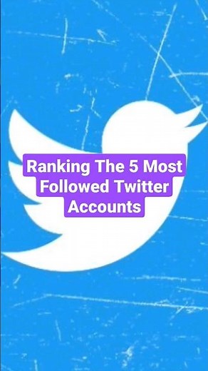 Ranking The 5 Most Followed Twitter Accounts #shorts #twitter