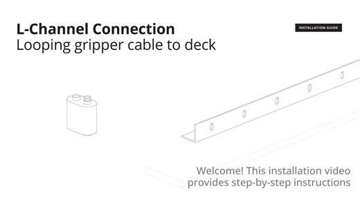Acoufelt: Looping Gripper Cable to Deck Installation Video