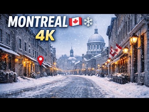 Exploring Montreal 🇨🇦 | Downtown, Old Montreal & Old Port Walk (4K)