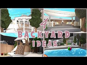 Bloxburg | 4 Aesthetic Backyards ideas
