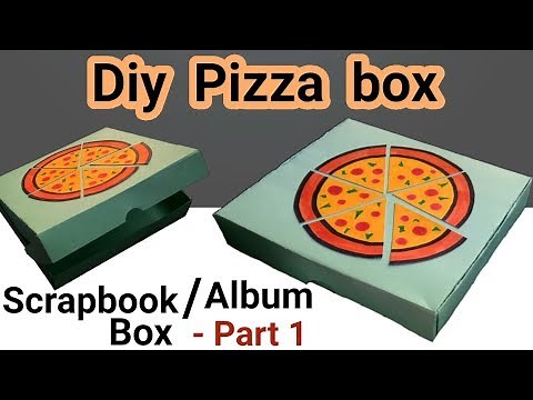 DIY PIZZA BOX Scrapbook Tutorial - Part 1 | Best gift for PIZZA LOVERS |