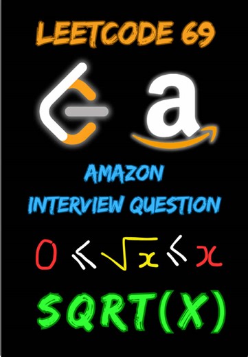 Tính căn bậc hai của x #leetcode #interview #programming #tiktok