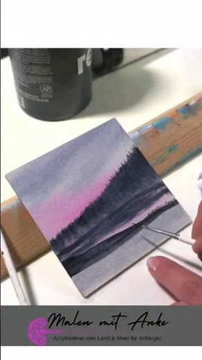 Tipp 🎨 Malen mit Acryl für Anfänger #shorts