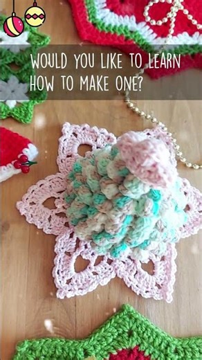 #Christmas #handmade #coaster #doily