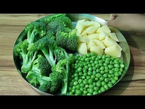 ब्रोकली आलू मटर की ऐसी शानदार रेसिपी जो नाॅनवेज के स्वाद को भूला दे/Broccoli Aloo Matar ki sabji/rec