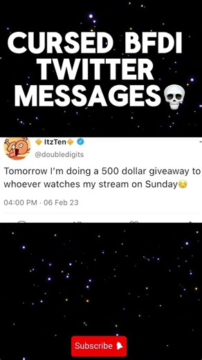 Cursed BFDI Twitter Messages💀 (The last one was crazy😁)