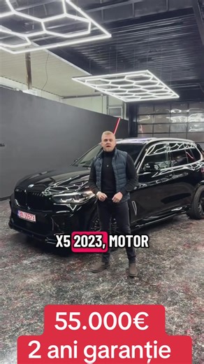 BMW X5 2023 – 32.000 km – 3.0 benzină Mild Hybrid – 340 CP (40i)Disponibil în stoc la TrustCar.✅ RAR efectuat✅ Jante 22”✅ Anvelope NOI de iarnă✅ Pachet X5M aero (look sport, agresiv, exact cum trebuie pe un X5)💶 Preț: 55.000€📩 Pentru detalii, poze/video și programare vizionare 📞0787386077 www.trustcar.ro