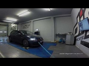 VW Golf 7 GTI PERF 230cv Reprogrammation Moteur FLEXFUEL @ 311cv Digiservices Paris 77 Dyno
