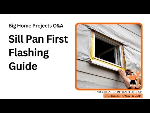 Sill Pan First Side-Under Head-Over Flashing Sequence