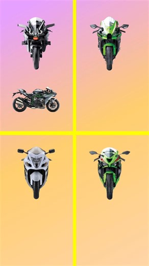 Ninja h2r 🆚 Ninja zx10r 🆚 Suzuki Hayabusa 🆚 Ninja zx-6r❓#shorts #ninjah2r #ninjazx10r #comparison