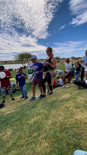 🤭🤭🤭 Hole 12 at Waste management open, a slippery time #wastemanagementopen #golf