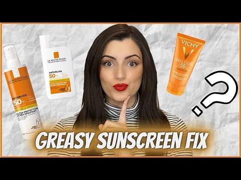 HOW TO MATTIFY A GREASY SUNSCREEN: oily/greasy SPF to matte/non-greasy, tip, life-changing hack