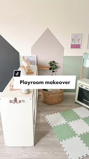 Finishing the playroom #playroommakeover #playarea #diyproject #playroomdecor #diydecorating #colourblocking #kidsroom #girlswhodiy #diy