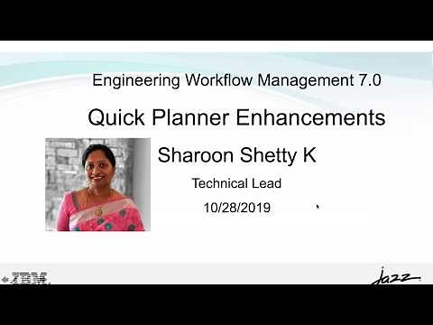IBM Engineering Workflow Management - Enhancements to Quick Planner in EWM 7.0
