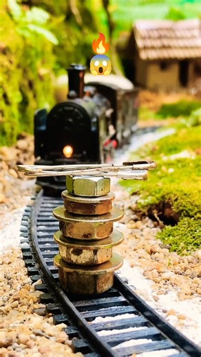 TRAIN HIT ⚡THAT NUTS💥🚂😱 #rccars #shorts #mrtrain5