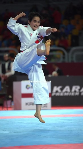 Olympic silver medalist Kiyou Shimizu goes to the final at the #Karate1Cairo #kata #final #japan #karatevideo #karate #tiktokkarate