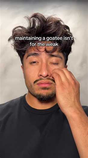 It’s a daily routine 🗣️ | mustache goatee combo