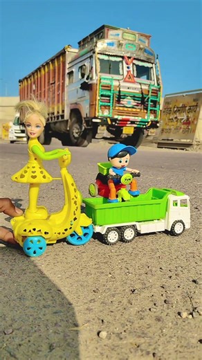 Remote Control Scooty Girl And Monkey Scooter Unboxing And Testing Short ||