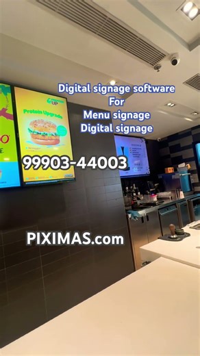 Digital menu board software | Turn any tv into digital signage #digitalsignagesoftware #piximas