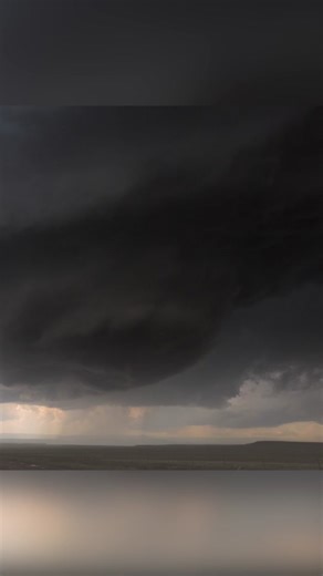 Supercell structure and a distant tornado, all in a days work as weather photographers and filmmakers! This storm in Northeast New Mexico spun against the Sangre De Cristo Mountains for several hours before moving off of them and letting loose with some monster hail and a tornado near Las Vegas, New Mexico. This is a highly underrated and active area to chase photogenic weather. #supercell #weather #nature #science #photographer