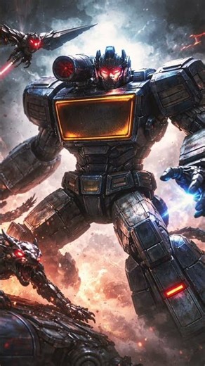 Soundwave and Laserbeak🦅,Ravage🐅 #music #robot