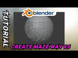 How to create maze / labyrinth in Blender (#Way 3)
