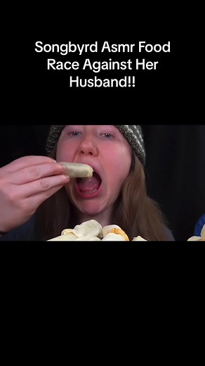 Songbyrd ASMR Food Race Against Her Husband
