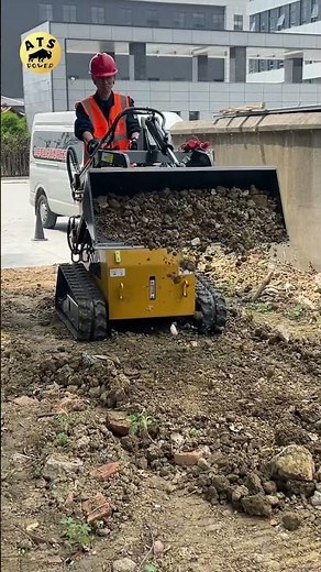 This Mini Skid Steer Surprised Me! ATS-T460 Lift Rocks & Grade Like a Bulldozer