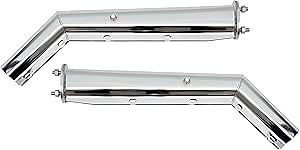 Chrome Angled Spring Loaded Mud Flap Hanger,2.5" Bolt Spacing,27" Length .with 10 inch Enhanced Spring Inside.