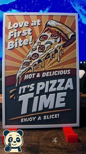 Pizza time! #bambulab #impression3d #3dprinting #p1s #art #hueforge