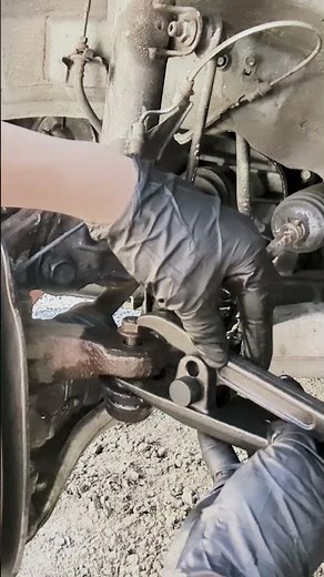 How To Remove Ball Joint From Steering Knuckle Using Harbor Freight Tool #tierodend #balljoint