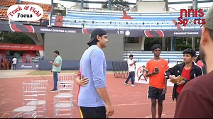 29K views · 1.1K reactions | FAN FAVOURITE, NEERAJ CHOPRA  Golden Arm, Golden Heart.  Neeraj Chopra, in Bengaluru for the NC Classic, paused his training to meet fans — proving once again why he's everyone's favourite  #Athletics #NeerajChopra #NCClassic #Bengaluru #TrackandField #NnisAthletics | nnis | Facebook
