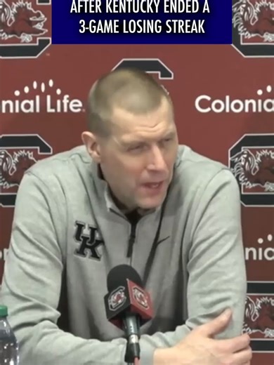 Tonight Kentucky ended the longest losing streak of the Mark Pope Era (3 Games) with a 72-63 win over South Carolina #bbn #kentuckybasketball #bbn