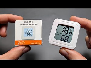 $1 Mini LCD Digital Thermometer with Humidity Meter Review - Best Cheap Thermo Hygrometer