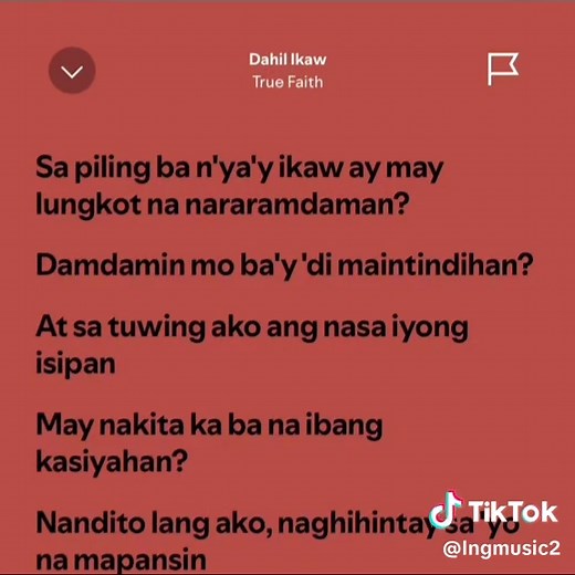 Dahil Ikaw: Lyrics and Meaning of True Faith’s Hit