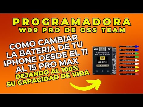Como remplazar la Batería de tu iPhone y Programar con W09 PRO y dejarla al 100% de capacidad Máxima