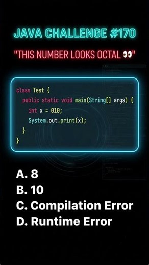 👀 Why Does Java Print 8 Instead of 10? #java #coding #viral #lifestyle #morning