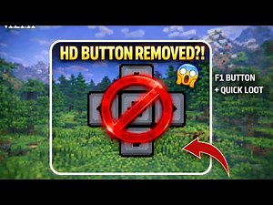 Button Hider Mod For MCPE 1.21+ | F1 Button + Quick Craft Features ✨