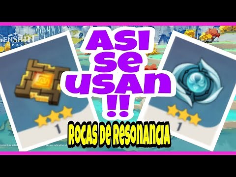 Como usar las ROCAS DE RESONANCIA / ENCUENTRA tus geoculus y anemoculus Genshin Impact - DON ANDRES
