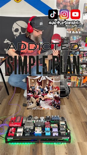 Addicted by Simple Plan (2002) #simpleplan #addicted #poppunk #guitar #pedalboard