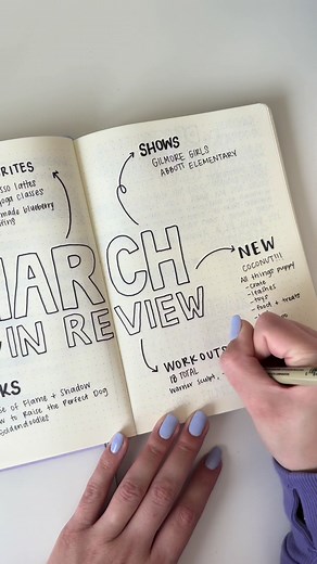 March Bullet Journal Recap and DIY Bujo Ideas | Inspiring Review
