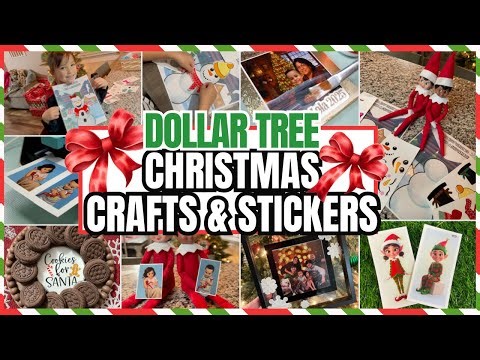 Dollar Tree Christmas Crafts + Custom Stickers Using the PixCut S1 Easy DIYs