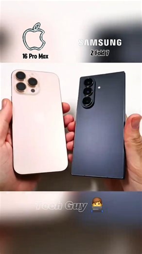 iPhone 16 Pro Max vs Galaxy Z Fold 7 Speed Test! #SpeedTest #challenge #iphone #apple #iphone ☠️🔥