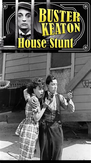 Buster Keaton house stunt • Follow Spoof Troupe for more Buster Keaton videos • #busterkeaton #SilentFilm #comedyfilms #funnyreels #stunt #classicfilms | Spoof Troupe