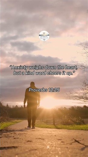 Your Mind Is Tired… But God Can Give You Peace 🙏 | Proverbs 12:25 #peaceinhispresence