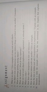 What is an object? Give examples of some real world objects.'A... | Filo