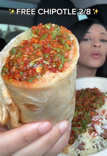 Chipotle is giving away $1 million in free entrées this Super Bowl Sunday (Feb 8). Right after halftime, they’ll drop an Instagram video with a text-to-claim code, and the first 100,000 fans to text it in score a free entrée!