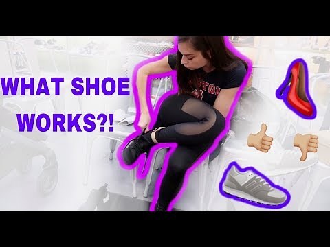 ONE LEGGED SHOE SHOPPING